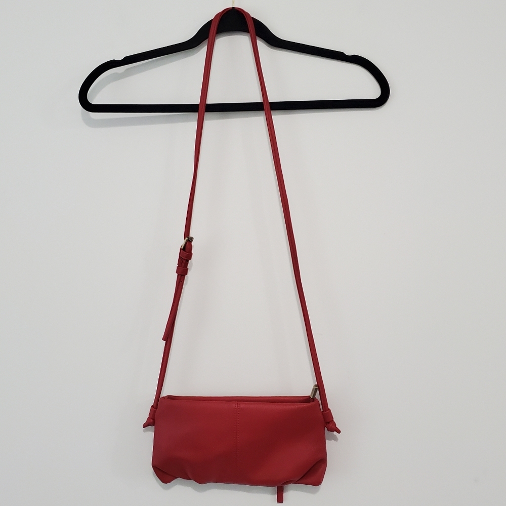 Joy Susan Cherry Red Classic Vegan Leather Crossbody Bag